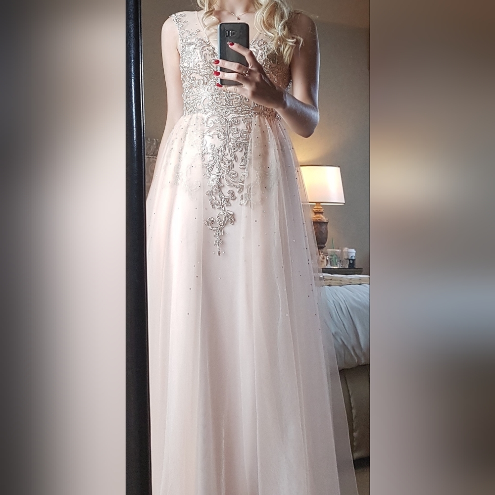 Melanie Lyne Embroidered Special Occasion Dress Size 6